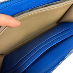 Bottega Veneta Intrecciato Long Wallet Blue
