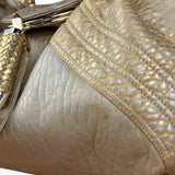 Fendi Metallic Gold Spy Shoulder Bag