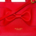 Blue Label Crestbridge Red Pebbled Leather Two-Way Bag