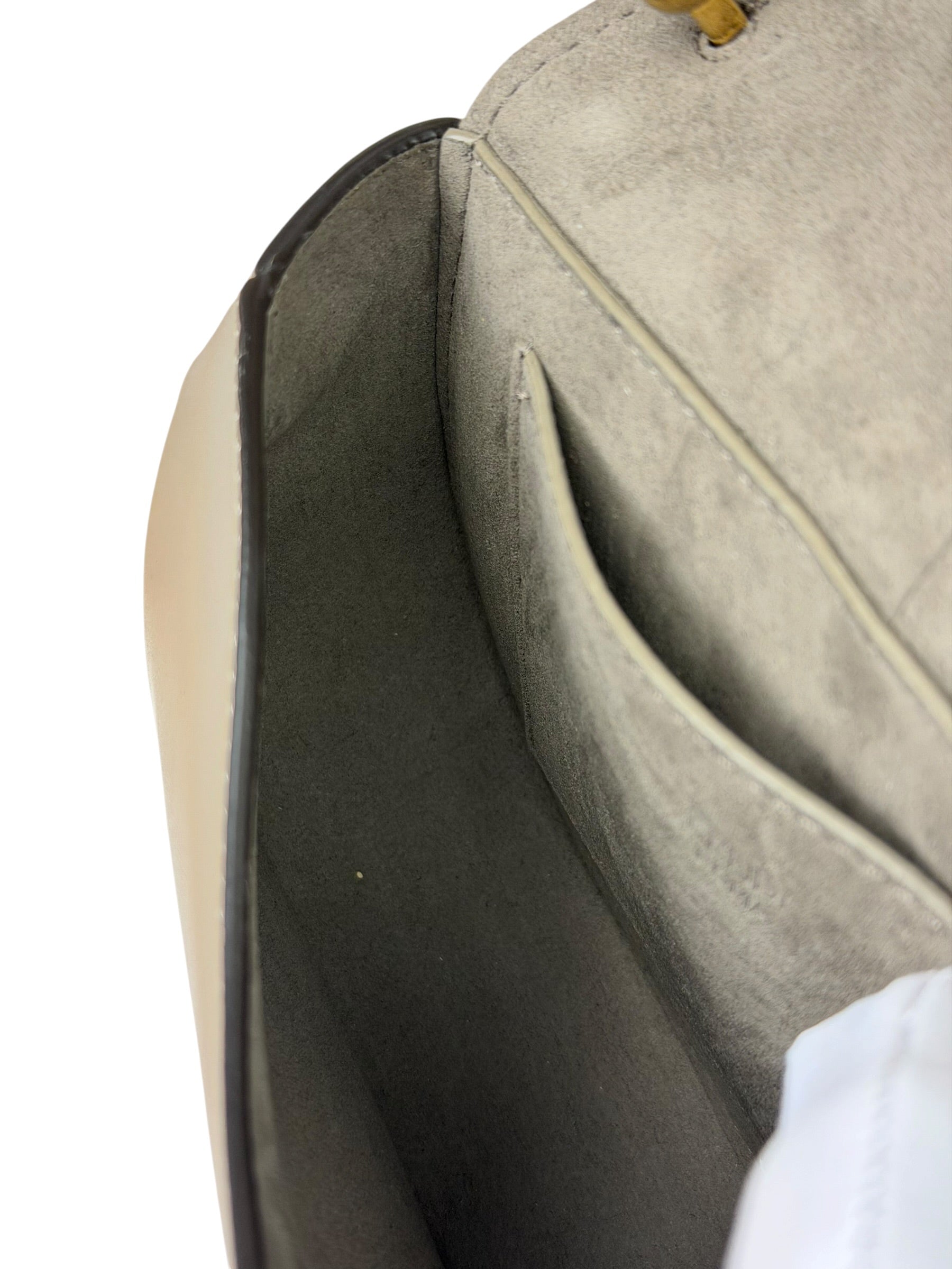 Fendi Dove Gray Leather C'mon Crossbody Bag