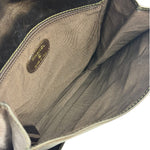 Chanel Vintage Metallic Bronze Lambskin Logo Messenger Bag 1997