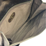 Chanel Vintage Metallic Bronze Lambskin Logo Messenger Bag 1997