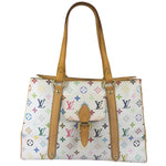 Louis Vuitton White Murakami Aurelia MM Tote Bag