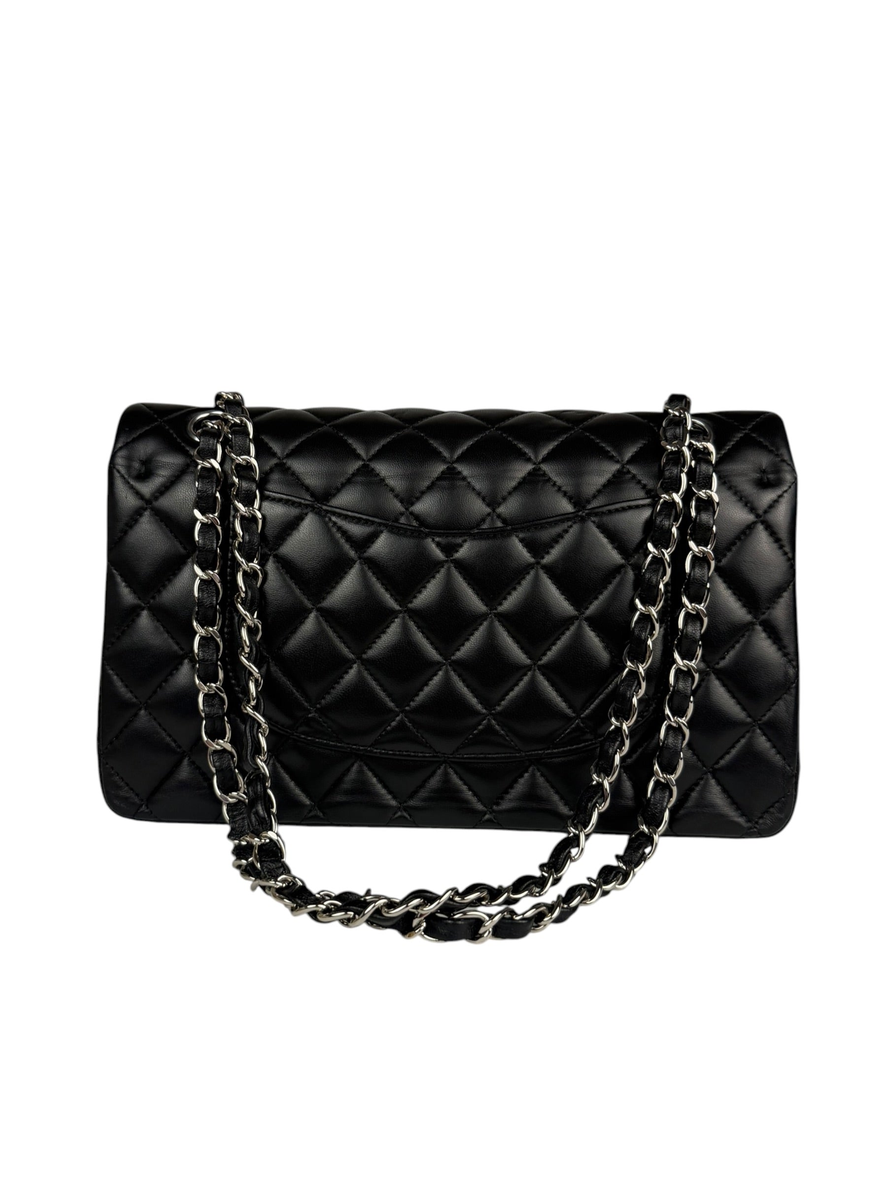 Chanel Black Quilted Leather Classic Medium Double Flap Bag 2017