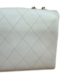 Chanel White Leather Mini Shoulder Bag 1992