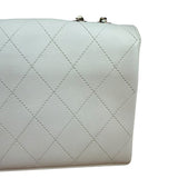 Chanel White Leather Mini Shoulder Bag 1992