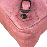 Balenciaga Rose Burbon Leather Large Premier Clutch Bag