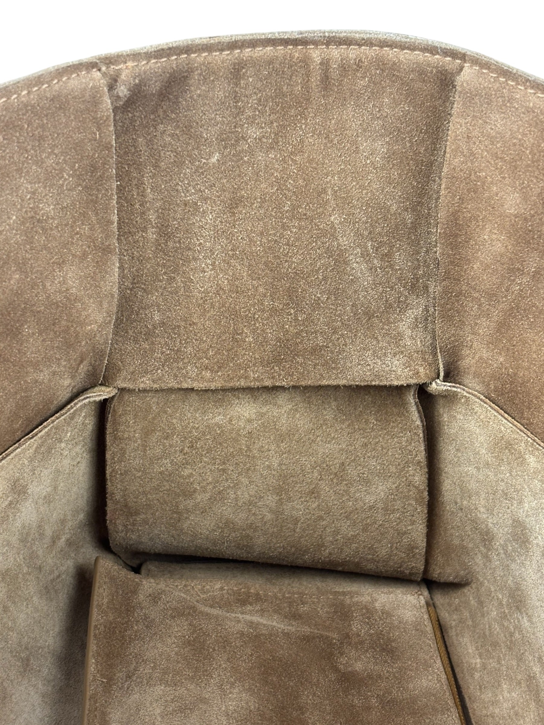 Bottega Veneta Brown Suede Maxi Intrecciato Arco Tote