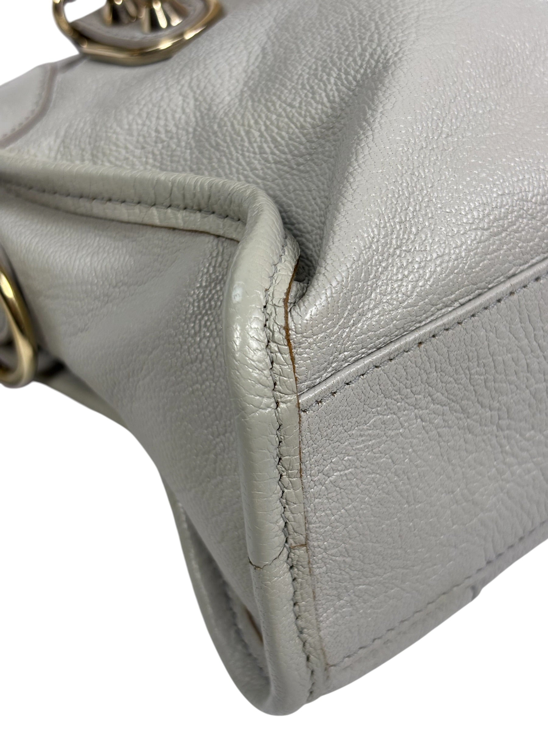 Balenciaga Grey Leather Nano City Two-Way Bag