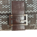 Fendi Vintage Brown/Grey Woven Baguette