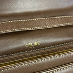 Celine Vintage Brown Leather Crossbody