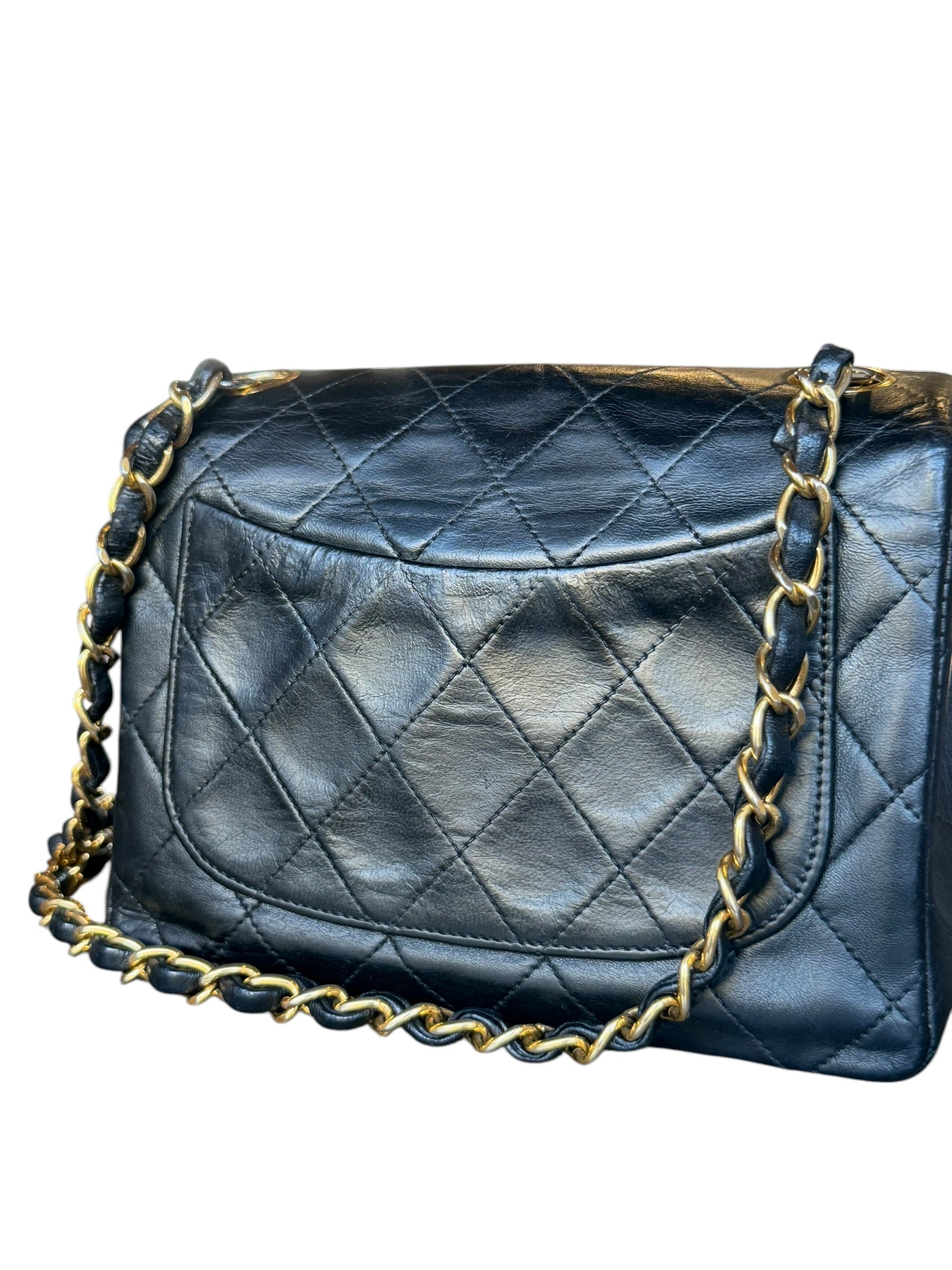 Chanel Black Leather Classic Mini Flap Bag ‘94-‘96