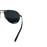 Versace Pilot 2164 Black-Silver Tone Sunglasses