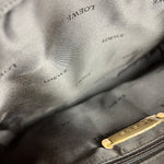 Loewe Vintage Floral Print Suede Handbag