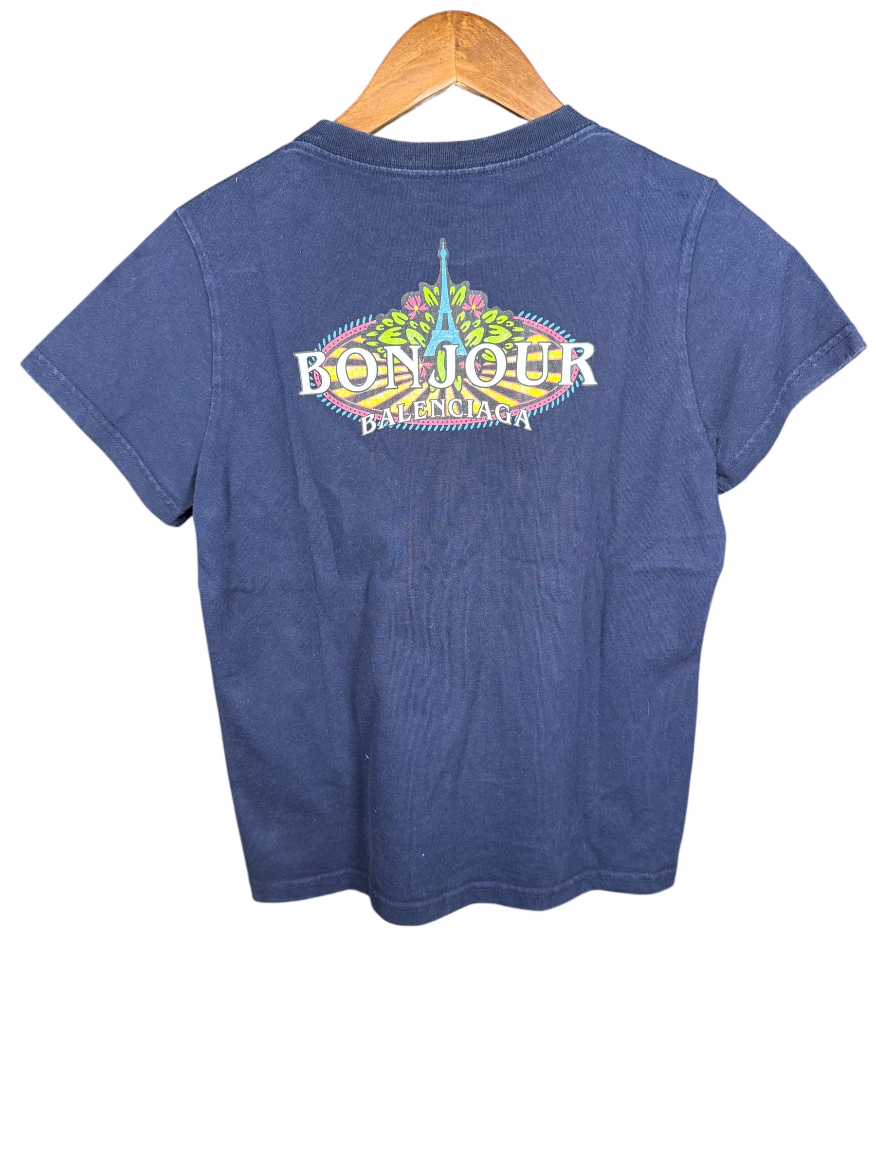 Balenciaga Paris Bonjour Short Sleeved Tee