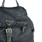 Prada Vintage Black Nylon Drawstring Backpack