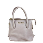 Miu Miu Blush Pink Leather Two-Way Bag