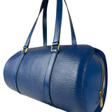 Louis Vuitton Blue Epi Soufflot Handbag
