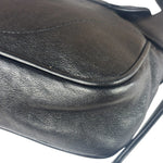 Gucci Black Leather Aphrodite GG Emblem Flap Bag