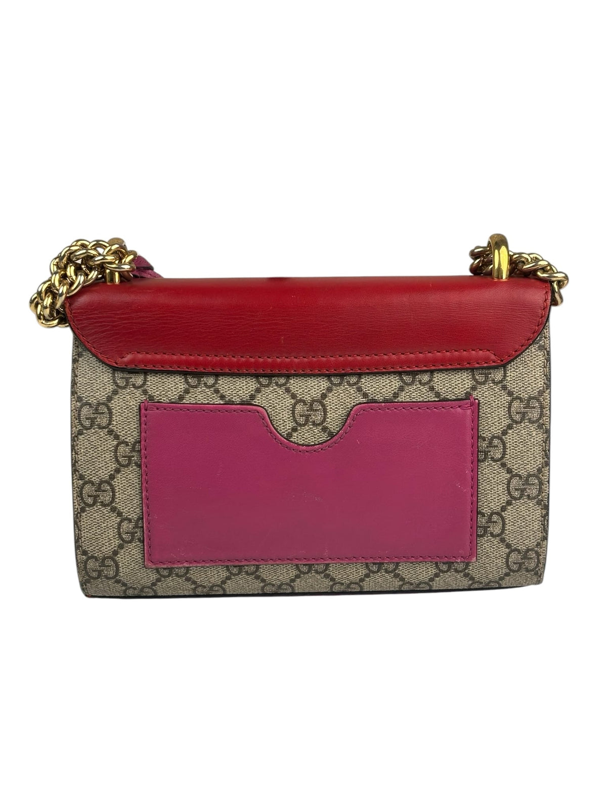 Gucci Colorblock Leather Padlock Small Shoulder Bag