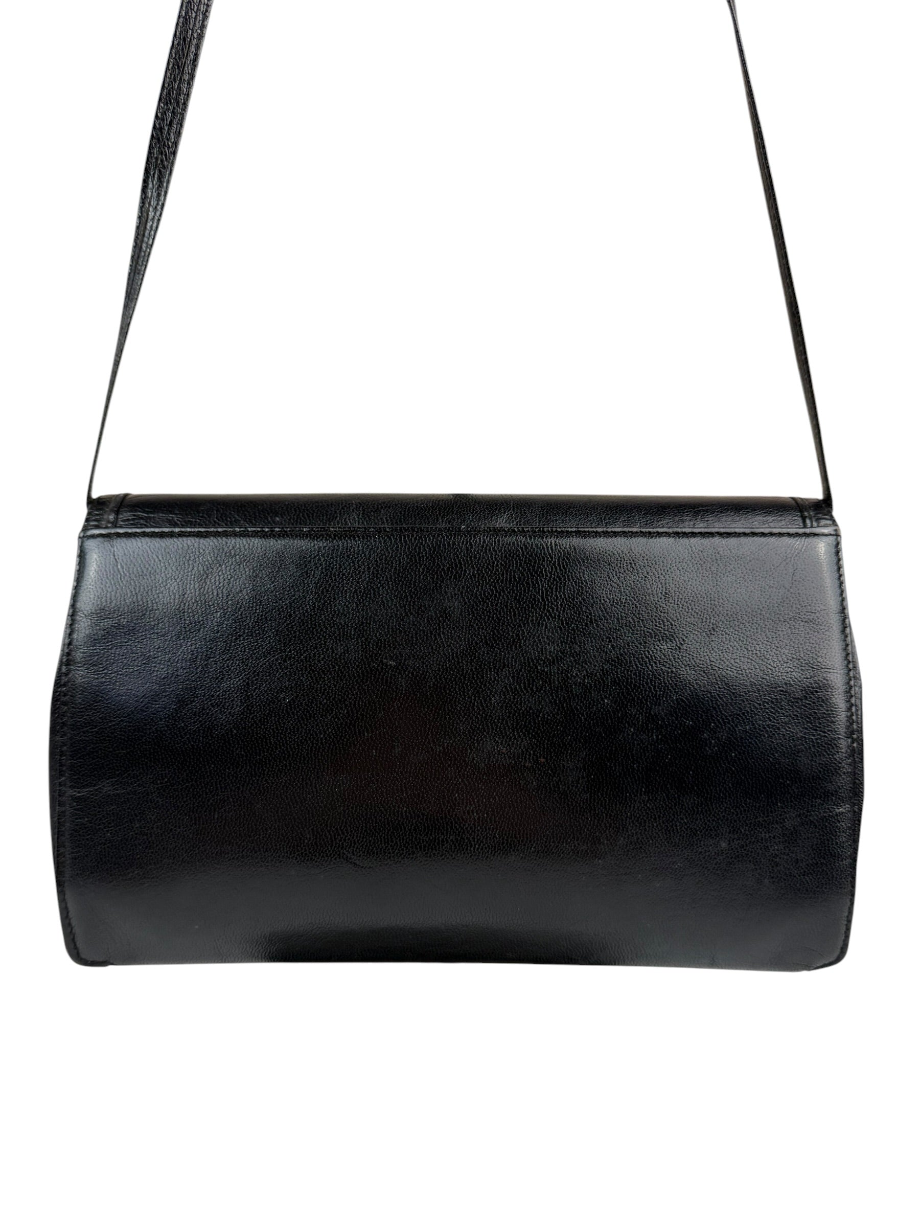 Chloe Vintage Black Leather Shoulder Bag