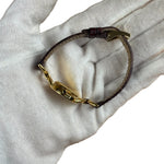 Gucci 6000.2.L Round Roman Dial Leather Band