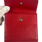 Chanel Vintage Red Caviar Compact Wallet 2010