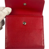 Chanel Vintage Red Caviar Compact Wallet 2010