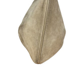 Ferragamo Vintage Beige Suede Hobo Shoulder Bag