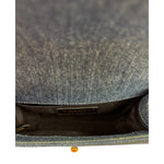 Chanel Blue Denim/Leather Trim Patchwork Boy Flap Bag 2014