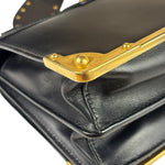 Prada Black Saffiano Leather Cahier Shoulder Bag