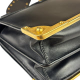 Prada Black Saffiano Leather Cahier Shoulder Bag