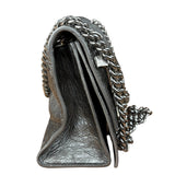 Balenciaga Silver Crush Small Souvenirs & Rhinestone Shoulder Bag
