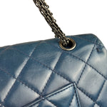 Chanel Blue Reissue 225 Double Flap Bag 1991