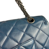 Chanel Blue Reissue 225 Double Flap Bag 1991