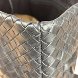 Bottega Veneta Black Intrecciato weave Shoulder bag