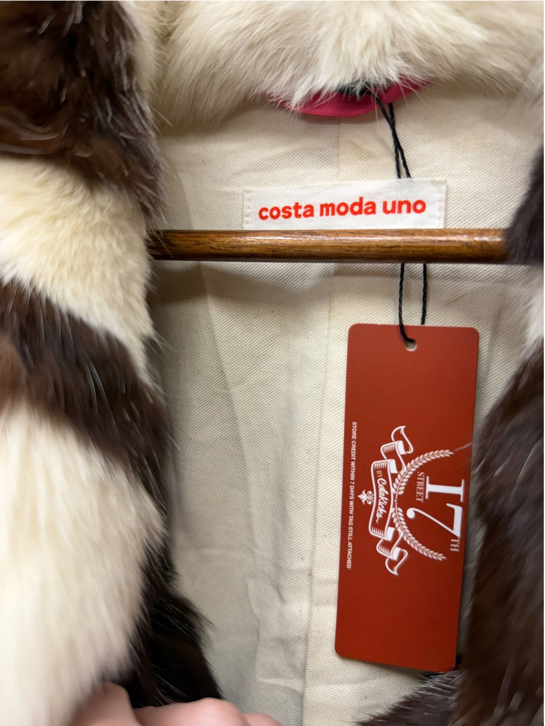 Vintage Costa Moda Uno Rabbit Fur Jacket