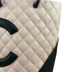 Chanel Black/Pink Cambon Quilted Leather Tote Bag 2004