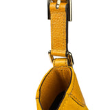 Gucci Mustard Yellow Suede/Leather Trim Hasler Horsebit Hobo Bag