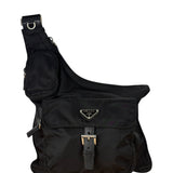 Prada Vintage Tessuto Nylon Asymmetrical Crossbody