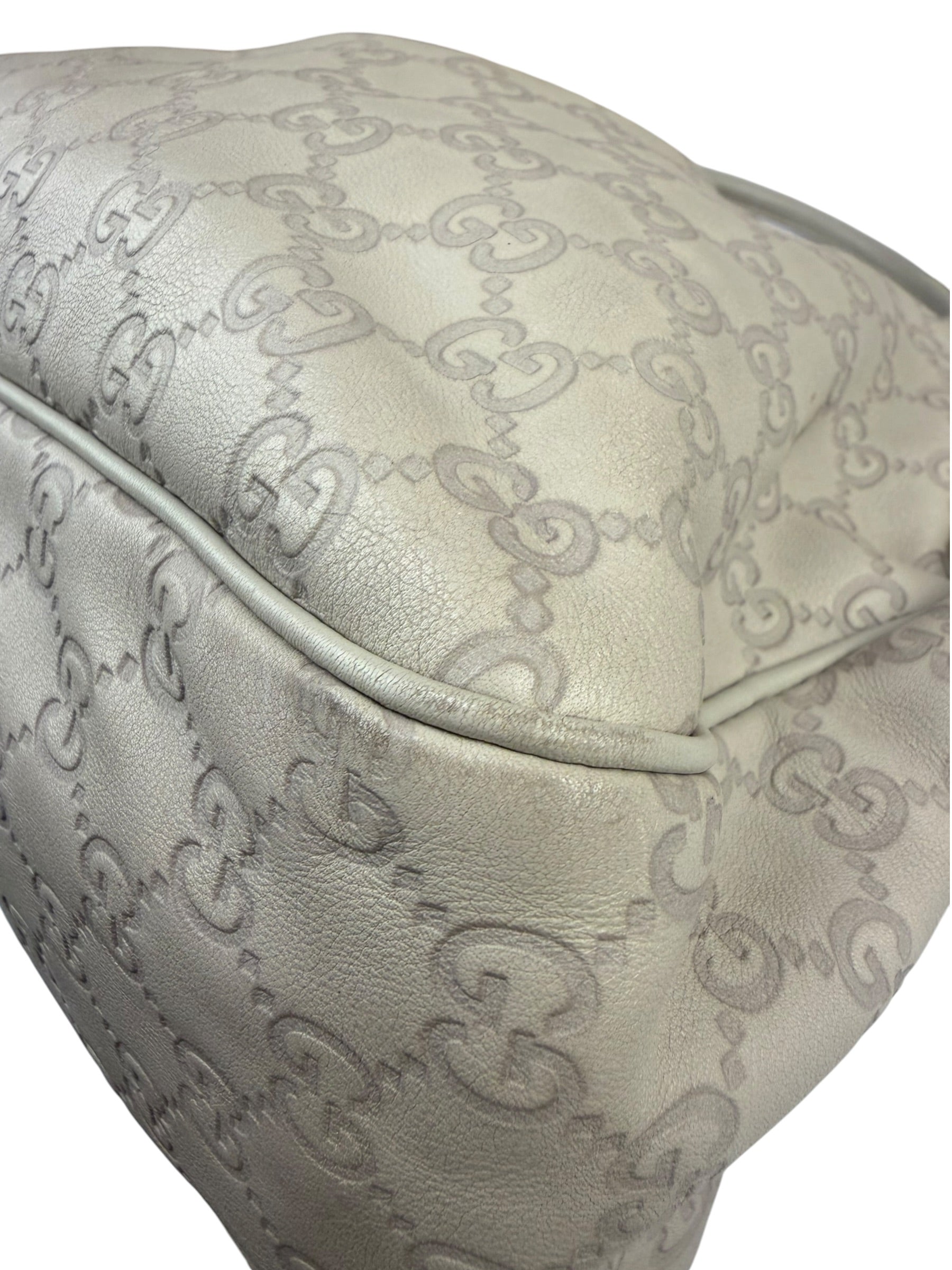 Gucci Beige Guccissima Medium Sukey Shoulder Tote