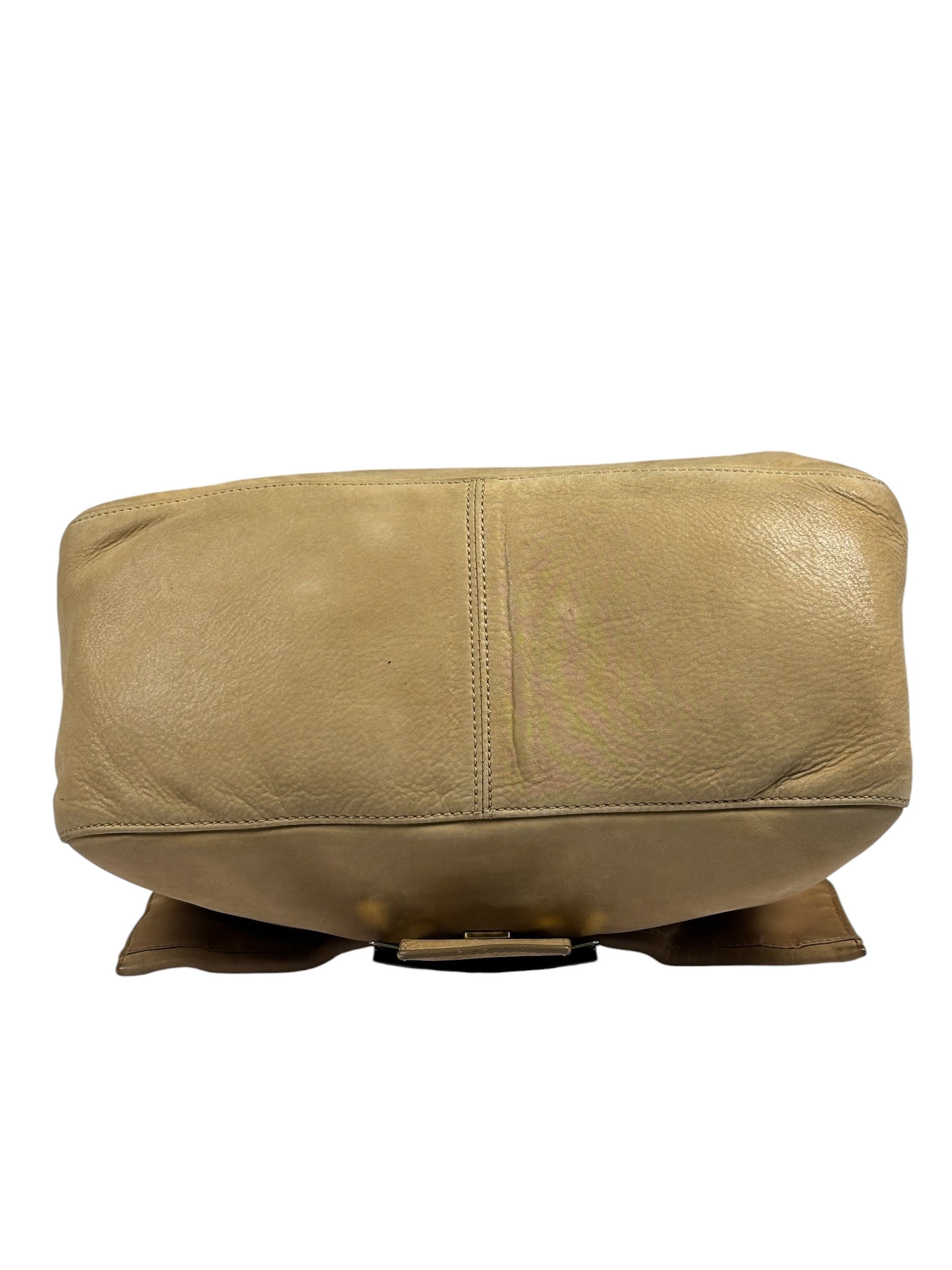 Fendi Beige Leather Mamma Baguette