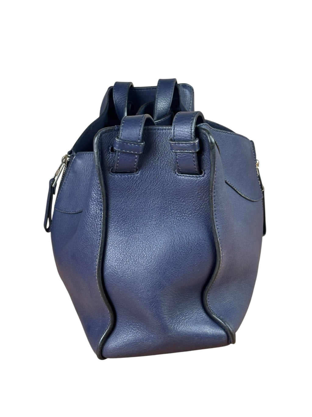 Loewe Navy Leather Hammock Shoulder Bag