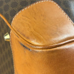 Celine Vintage Macadam Coated Canvas Weekender Travel Bag