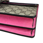 Gucci Dionysus GG Supreme Shoulder Bag Beige/Pink