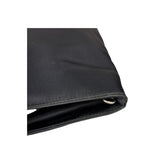 Fendi Vintage Black Nylon Leather Trim FF Roll Tote Bag