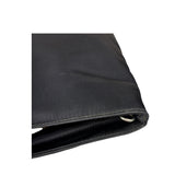 Fendi Vintage Black Nylon Leather Trim FF Roll Tote Bag