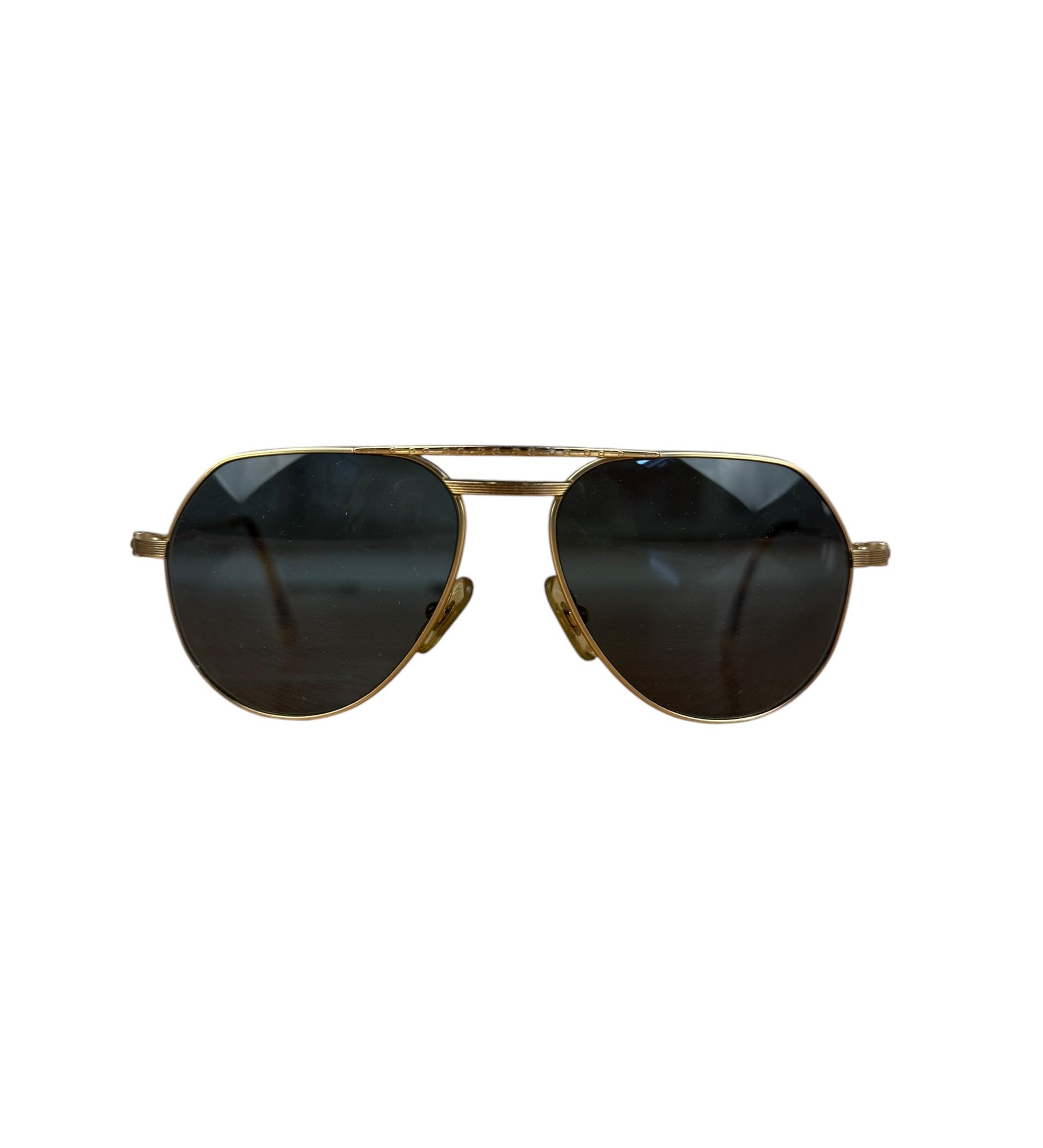 Gucci Vintage Gold Frame Aviator Sunglasses