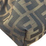 Fendi Zucca Brown Monogram Canvas FF Chef Shoulder Bag