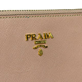 Prada Bicolor Saffiano Leather Mini Pochette